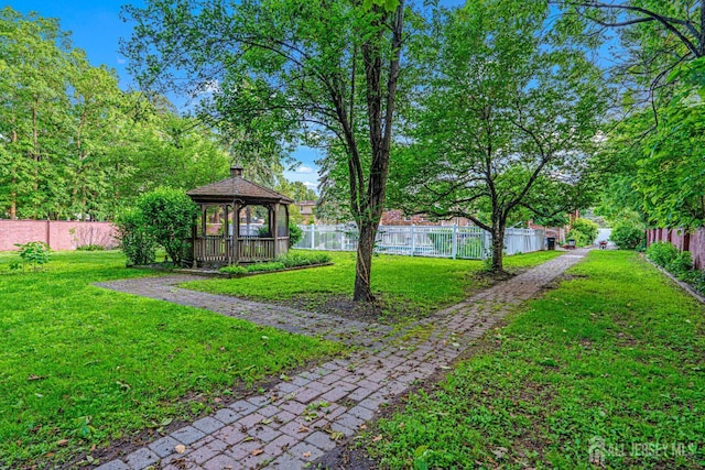 34 Brookside Ave, Old Bridge, NJ 08857 - view of yard featuring a gazebo