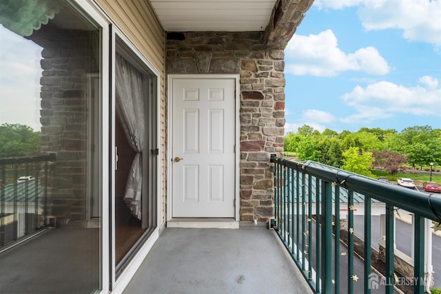 view of balcony