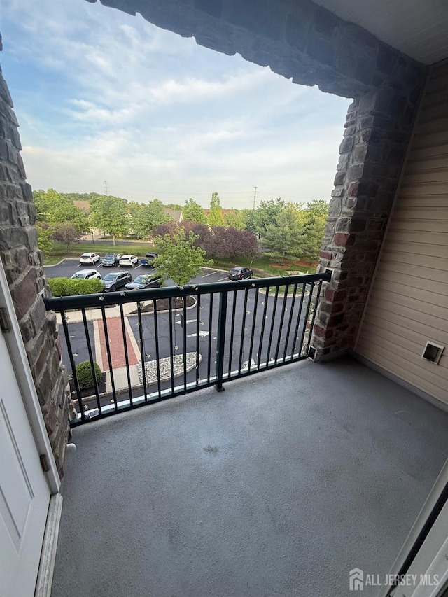 view of balcony
