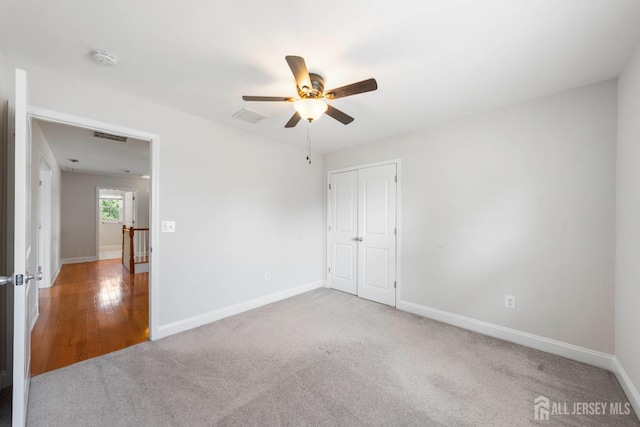 841 Harrell Ave, Woodbridge Proper, NJ 07095 - carpeted empty room with a ceiling fan and baseboards