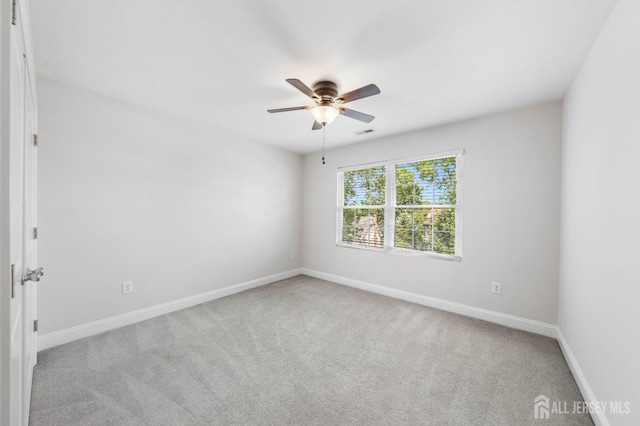 841 Harrell Ave, Woodbridge Proper, NJ 07095 - carpeted empty room with ceiling fan and baseboards