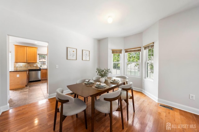 841 Harrell Ave, Woodbridge Proper, NJ 07095 - dining room featuring plenty of natural light and light wood finished floors