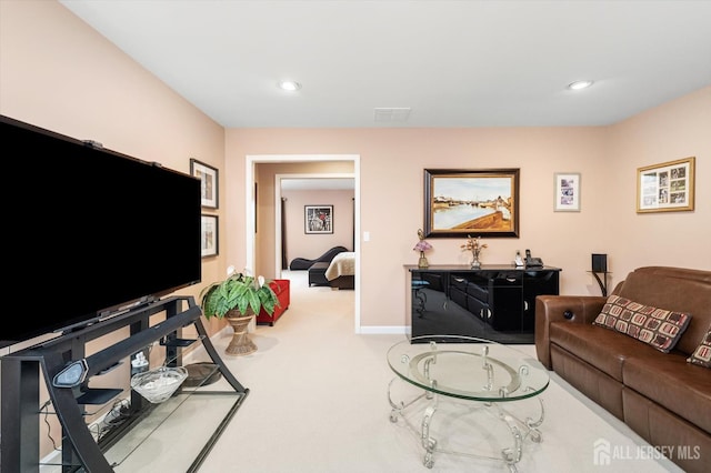 9 Bouvier Ln, South Brunswick, NJ 08816 - carpeted living area with recessed lighting and baseboards