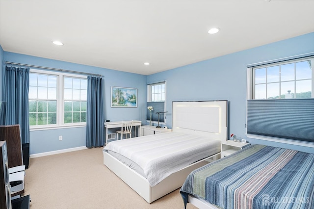 9 Bouvier Ln, South Brunswick, NJ 08816 - carpeted bedroom featuring baseboards, multiple windows, and recessed lighting