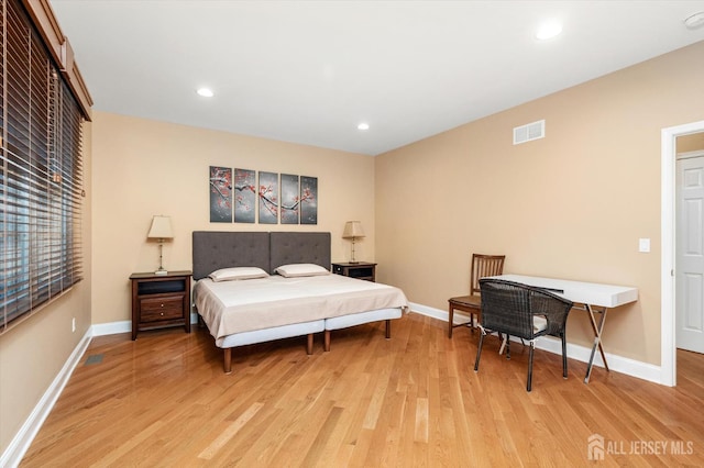 9 Bouvier Ln, South Brunswick, NJ 08816 - bedroom with light wood-type flooring, baseboards, and recessed lighting