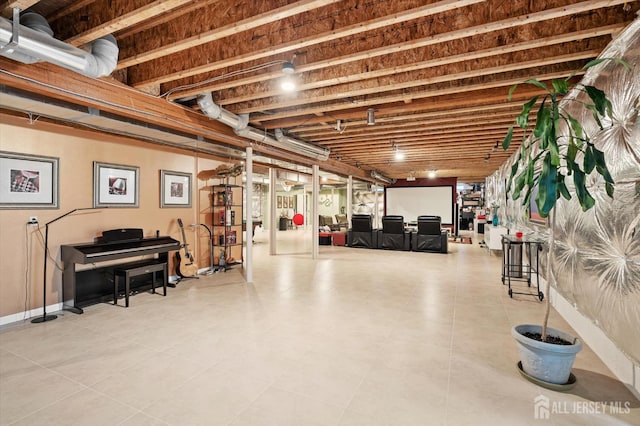 9 Bouvier Ln, South Brunswick, NJ 08816 - basement with tile patterned floors