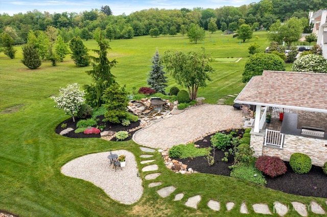 9 Bouvier Ln, South Brunswick, NJ 08816 - view of grassy yard with view of wooded area