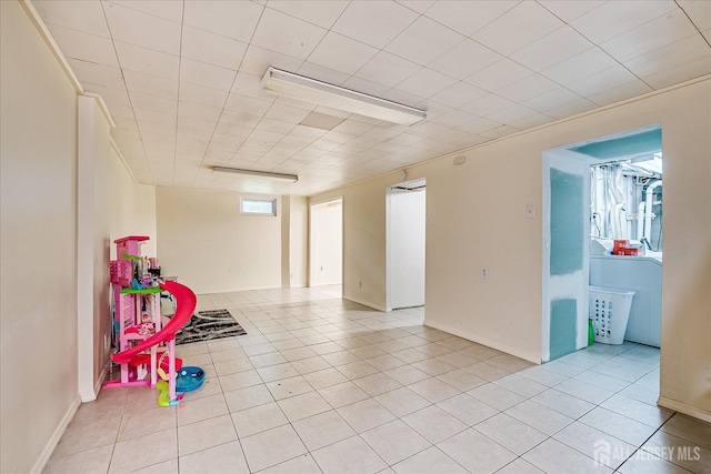 84 Kossuth St, Piscataway, NJ 08854 - recreation room featuring light tile patterned flooring