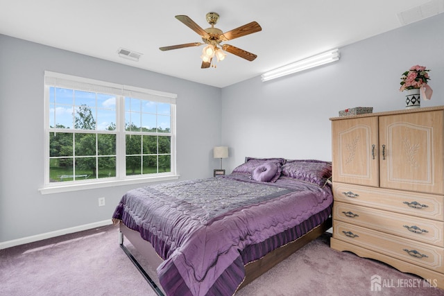 6 Garretson Dr, Franklin, NJ 08823 - bedroom featuring light carpet, baseboards, and a ceiling fan