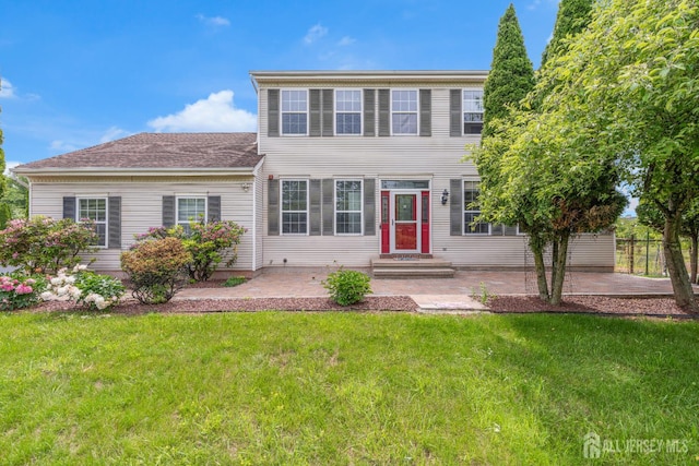 6 Garretson Dr, Franklin, NJ 08823 - colonial-style house with a patio area