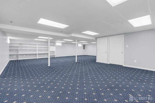 6 Garretson Dr, Franklin, NJ 08823 - finished below grade area featuring carpet floors, baseboards, and built in features