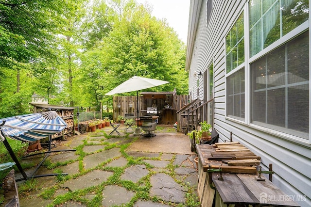 42 Haymarket Ct, East Windsor, NJ 08520 - view of patio