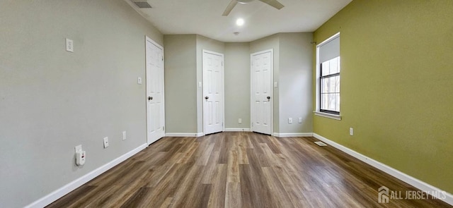 2003 Timber Oaks Rd, Edison, NJ 08820 - spare room featuring wood finished floors and ceiling fan