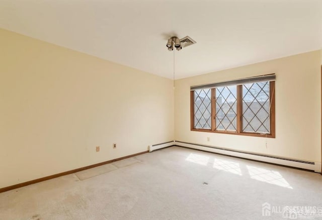 6 Persimmon Ct, East Brunswick, NJ 08816 - unfurnished room featuring a baseboard radiator and light colored carpet