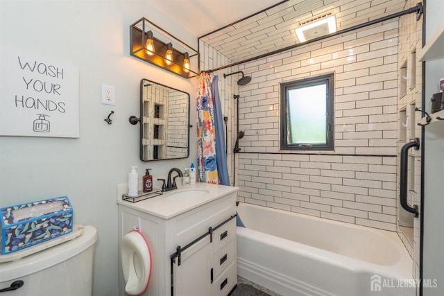 33 Orchard Rd, Middlesex, NJ 08846 - bathroom with toilet, vanity, and shower / bath combination with curtain