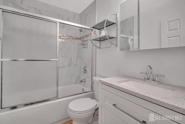 207 Manahan Rd, East Brunswick, NJ 08816 - bathroom featuring vanity and bath / shower combo with glass door