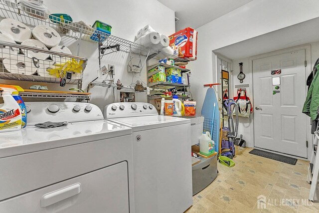 32 Prusakowski Blvd, Sayreville, NJ 08859 - washroom with independent washer and dryer