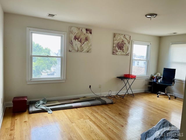 89 Sharot St, Carteret, NJ 07008 - workout area with wood finished floors and baseboards