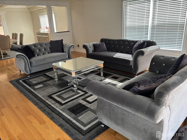 89 Sharot St, Carteret, NJ 07008 - living room featuring wood finished floors and crown molding