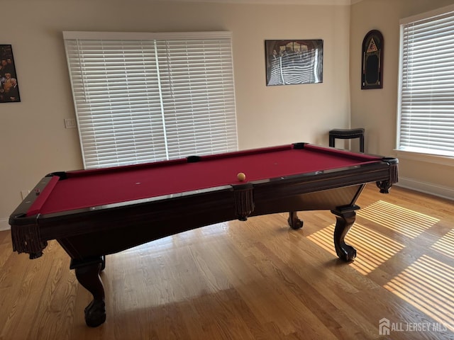 89 Sharot St, Carteret, NJ 07008 - game room featuring billiards and wood finished floors