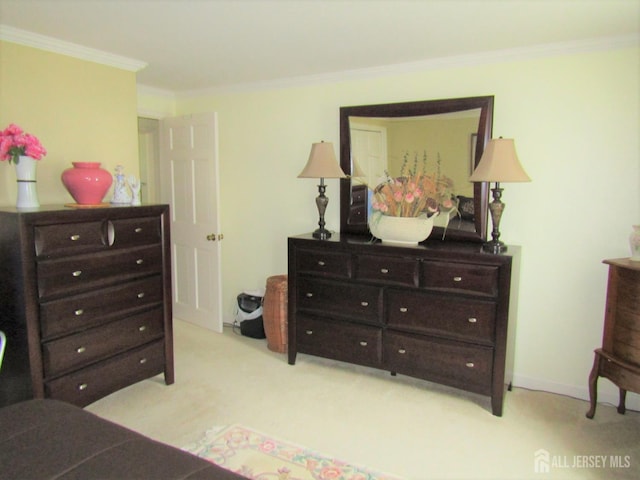 30-N Bradford Ln, Monroe, NJ 08831 - bedroom with light colored carpet and ornamental molding
