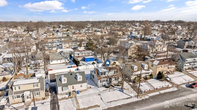 bird's eye view featuring a residential view