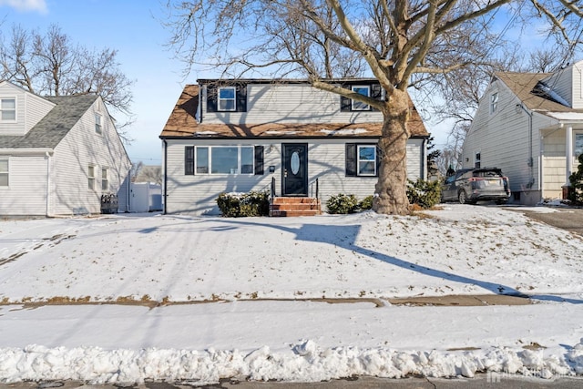 view of front of home with entry steps