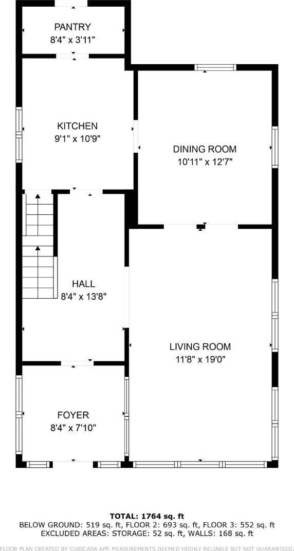 54 5th St, Fords, NJ 08863 - floor plan / room layout