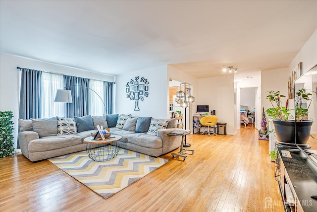 521 Andria Ave Unit 202, Hillsborough, NJ 08844 - living room featuring light wood-style floors