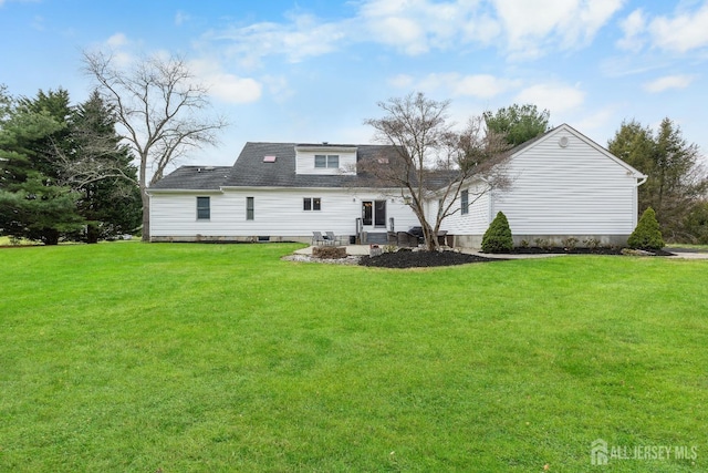 445 Grace Hill Rd, Monroe, NJ 08831 - rear view of property with a patio area and a yard