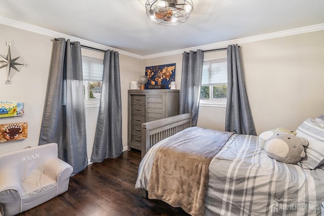 1 York St, Old Bridge, NJ 08857 - bedroom featuring ornamental molding and wood finished floors