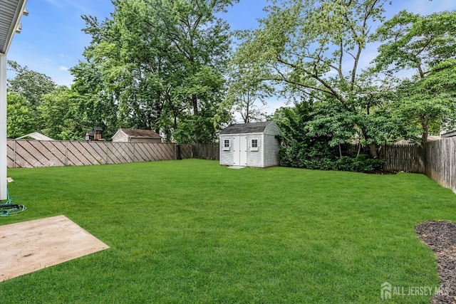 35 Glenville Rd, Edison, NJ 08817 - fenced backyard featuring a storage shed and a patio