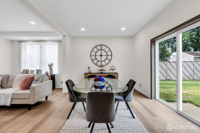 35 Glenville Rd, Edison, NJ 08817 - dining space featuring healthy amount of natural light, light wood-style floors, and recessed lighting