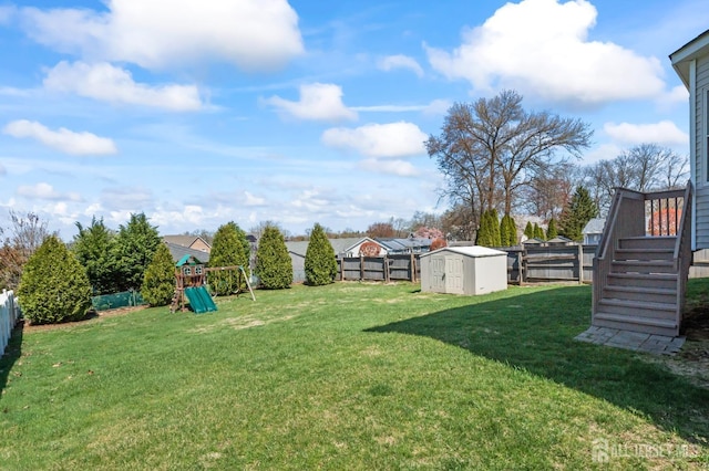 120 Normandy Rd, Colonia, NJ 07067 - view of yard featuring a playground and stairs