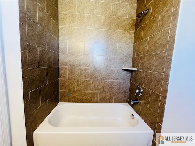 full bathroom featuring tub / shower combination