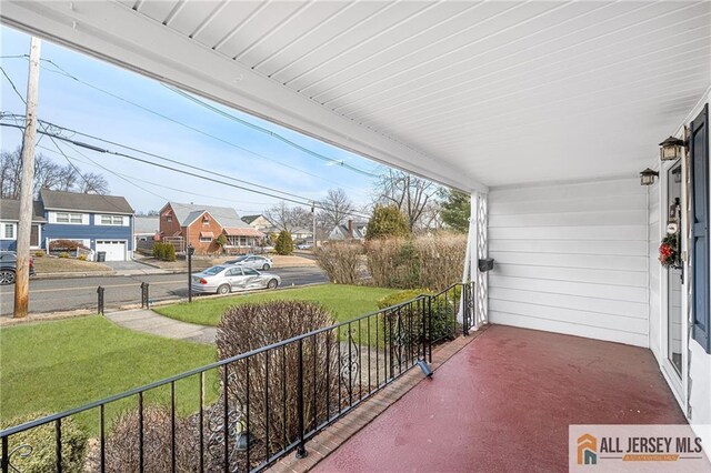 view of patio / terrace with a porch