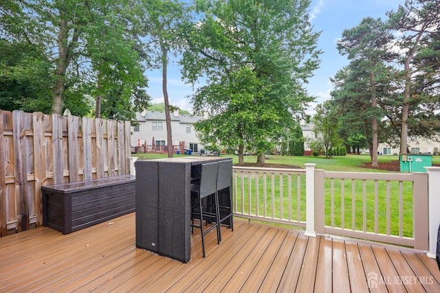 835 Darlington Dr, Old Bridge, NJ 08857 - wooden deck with a yard