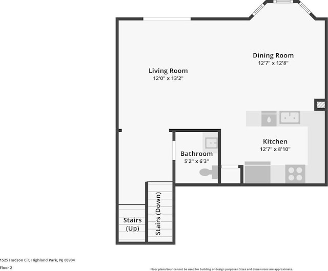 1525 Hudson Cir, Highland Park, NJ 08904 - property floor plan