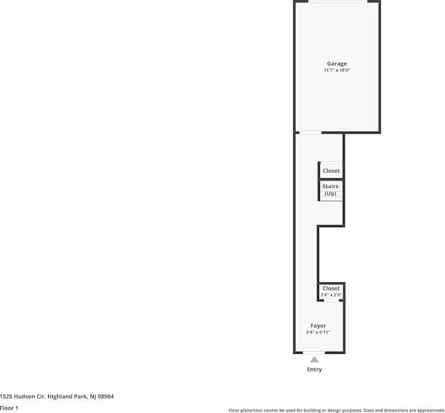 1525 Hudson Cir, Highland Park, NJ 08904 - home floor plan