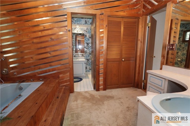 12 Tompkins Rd, East Brunswick, NJ 08816 - full bath with a tub to relax in, a closet, and vanity