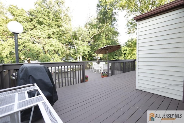 12 Tompkins Rd, East Brunswick, NJ 08816 - deck featuring outdoor dining space