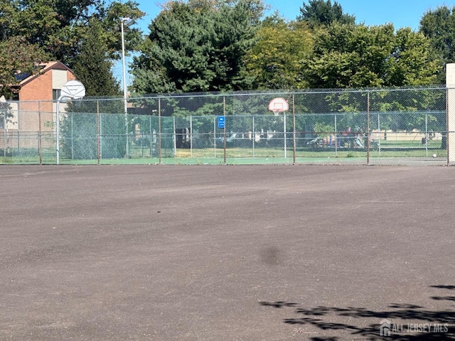 view of sport court with basketball court