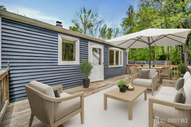 15 Federal Rd, Monroe, NJ 08831 - deck featuring outdoor lounge area