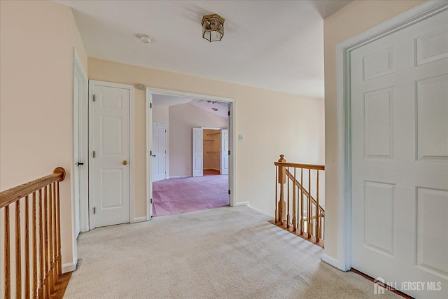 2 Durham Way E, Windsor, NJ 08520 - hallway featuring an upstairs landing, carpet floors, and baseboards