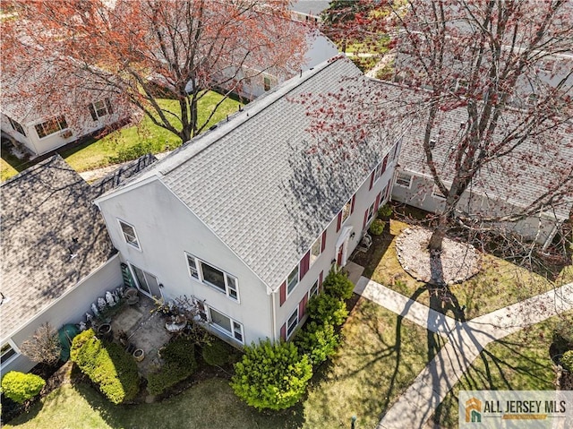 view from above of property