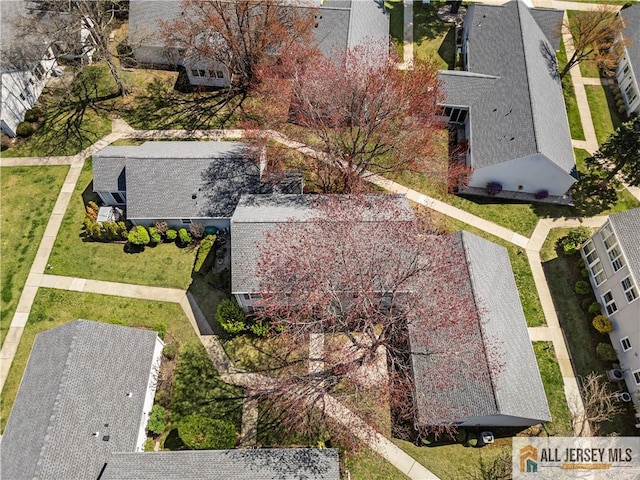 aerial view of residential area