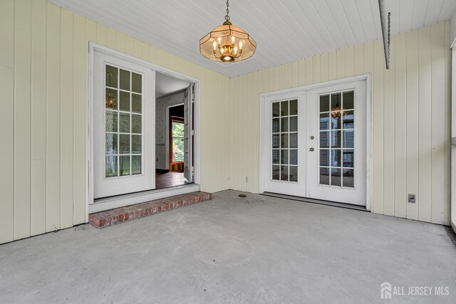 21 Shadyside Ct, Branchburg, NJ 08876 - doorway to property featuring french doors and a patio