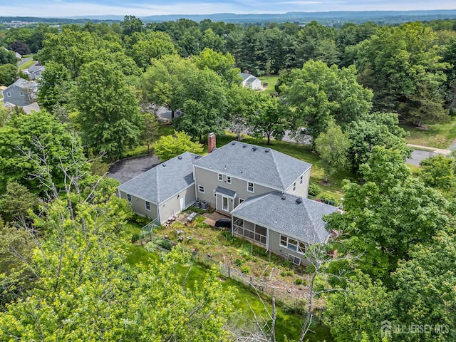 21 Shadyside Ct, Branchburg, NJ 08876 - view from above of property featuring a forest