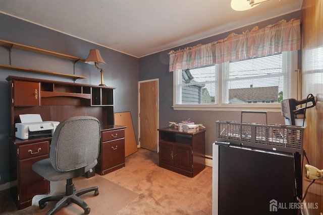58 Hudson St, Menlo Park Terrace, NJ 08840 - home office featuring light colored carpet