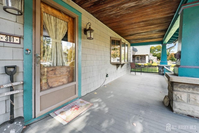 view of patio / terrace featuring a porch